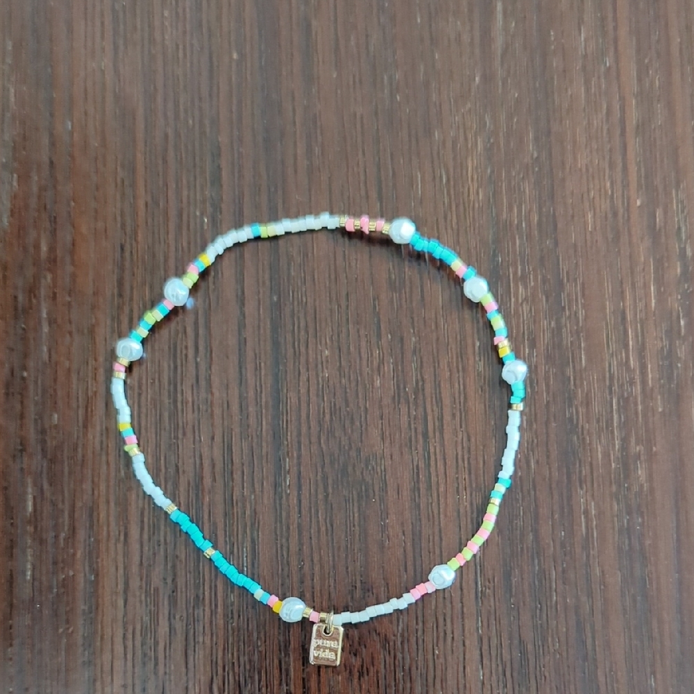 Pura Vida Beaded Anklet